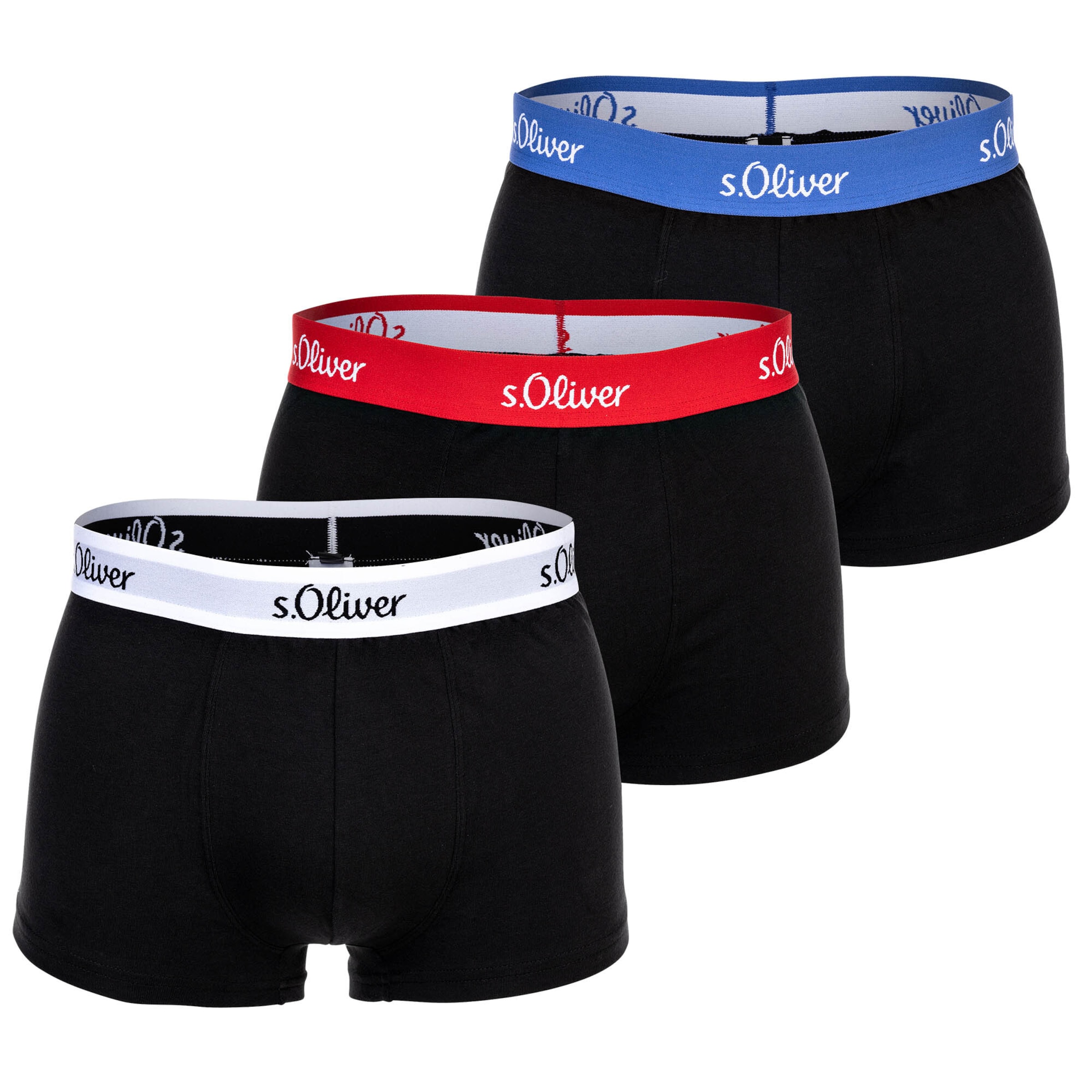 Boxers s.Oliver en noir : devant