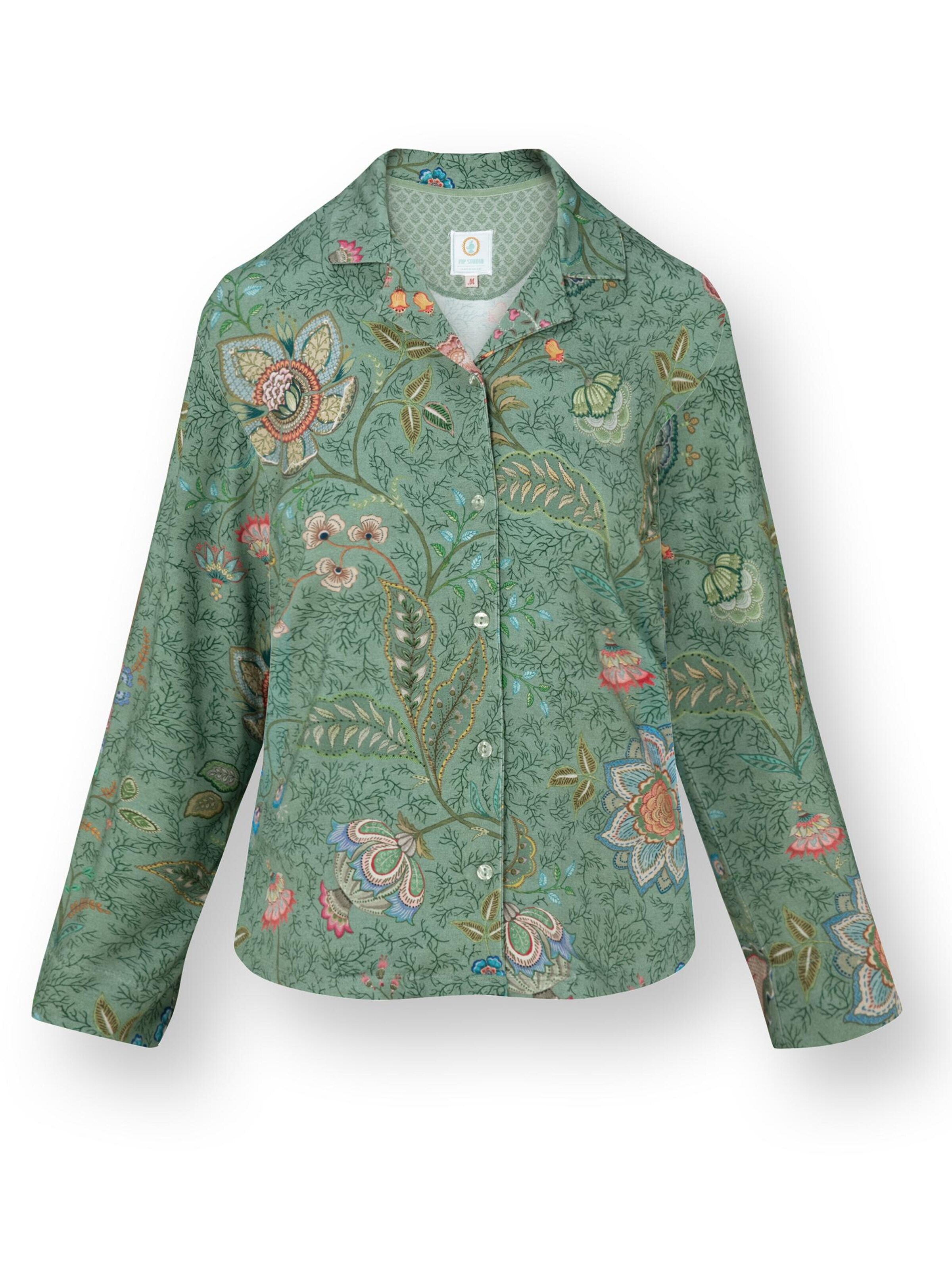 PIP STUDIO Schlafshirt‌‌‌‌‌‌‌‌ in Grün: Vorderseite
