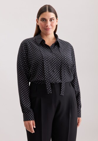 SEIDENSTICKER Blouse in Zwart: voorkant