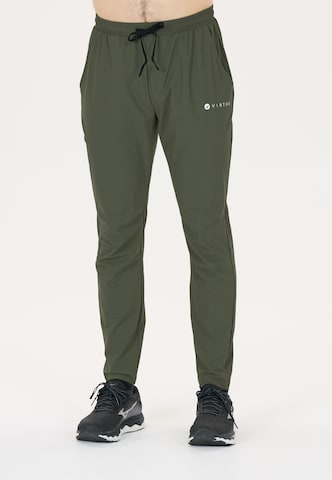 Virtus Tapered Trainingshose 'Alonso' in Grün: Vorderseite