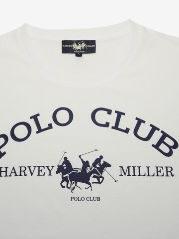 T-Shirt 'Polo Club' HARVEY MILLER en blanc