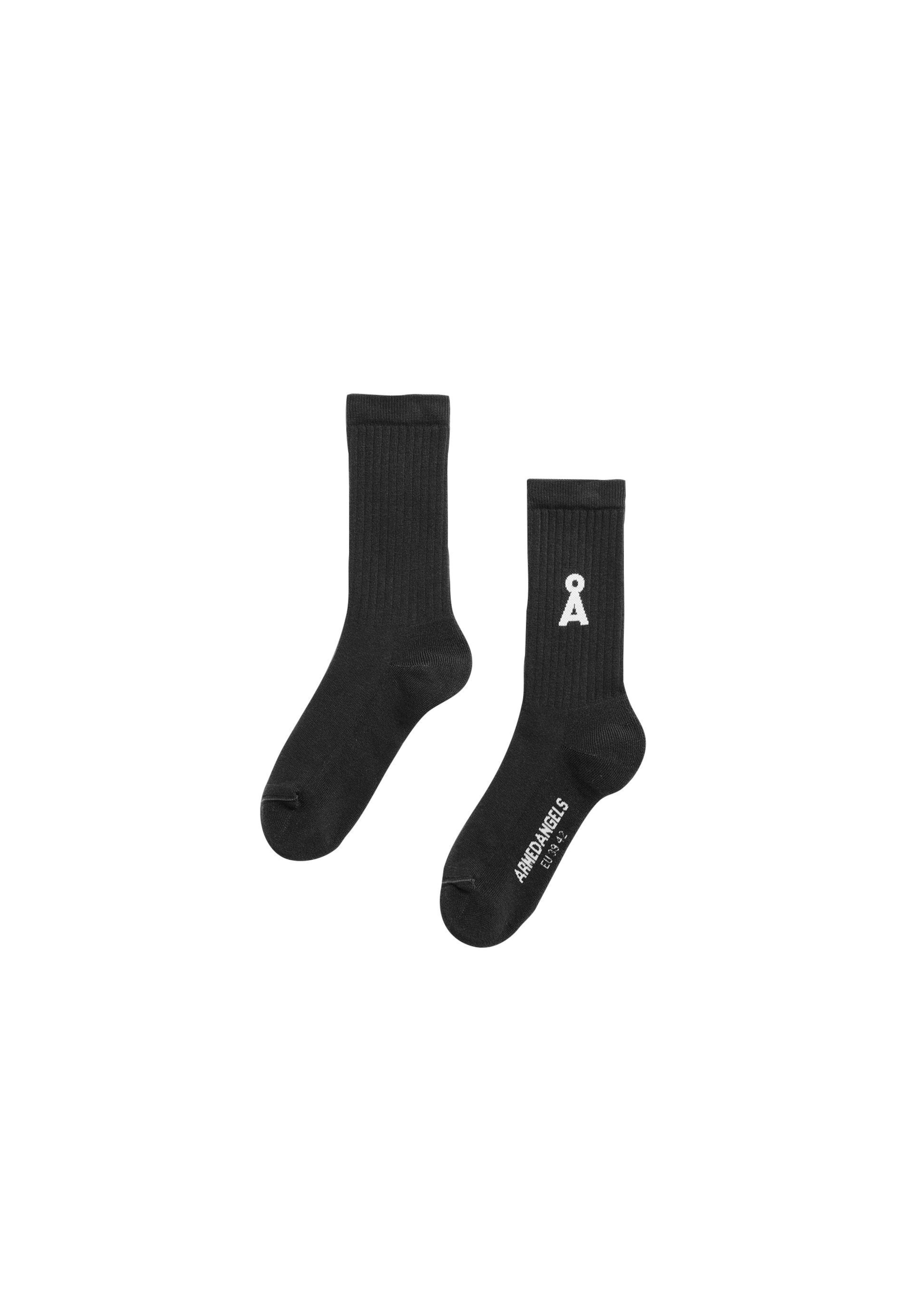 ARMEDANGELS Socken in Schwarz: Vorderseite