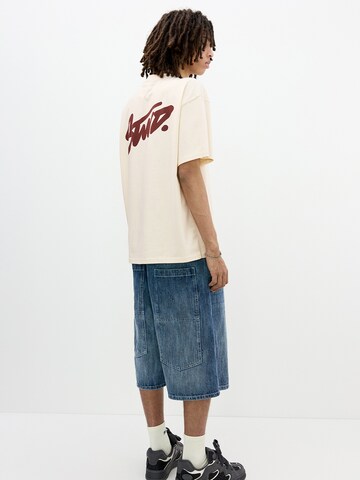 Fit confort T-Shirt 'STWD' Pull&Bear en beige