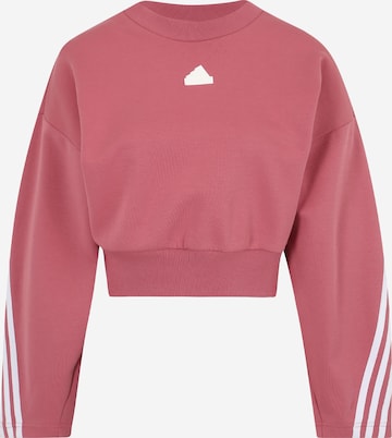 ADIDAS SPORTSWEAR Athletic Sweatshirt 'Future Icons 3-Stripes' in Pink: front