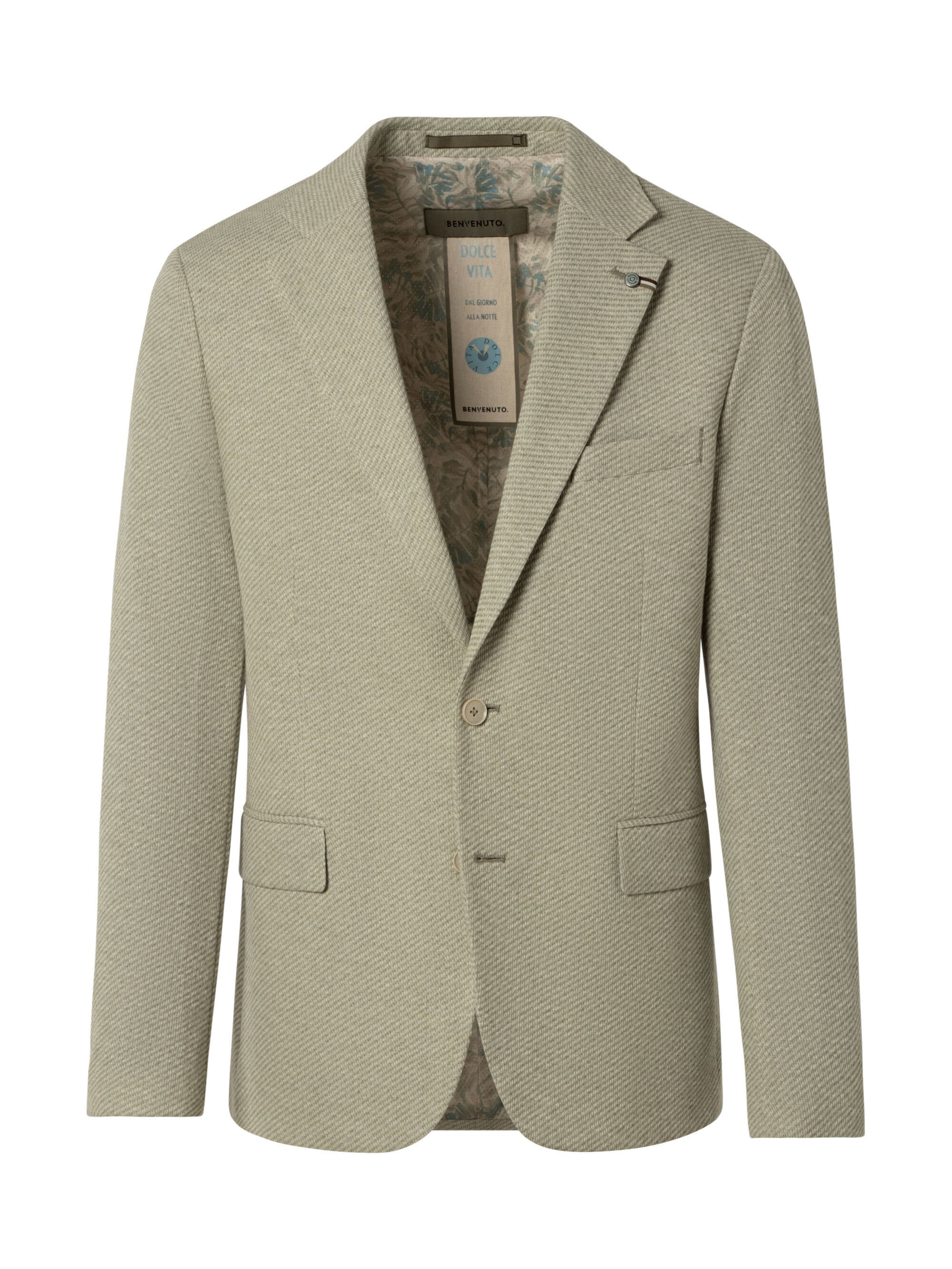Coupe regular Veste de costume 'LAZIO J' BENVENUTO en beige : devant