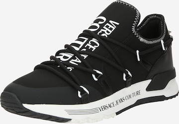 Versace Jeans Couture - Zapatillas sin cordones 'DYNAMIC' en negro: frente