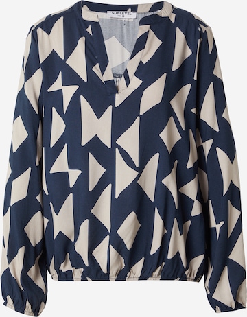Sublevel Bluse i blå: forside