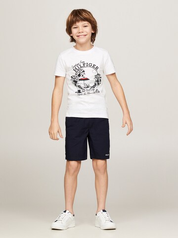 TOMMY HILFIGER T-Shirt 'GREETINGS FROM' in Weiß