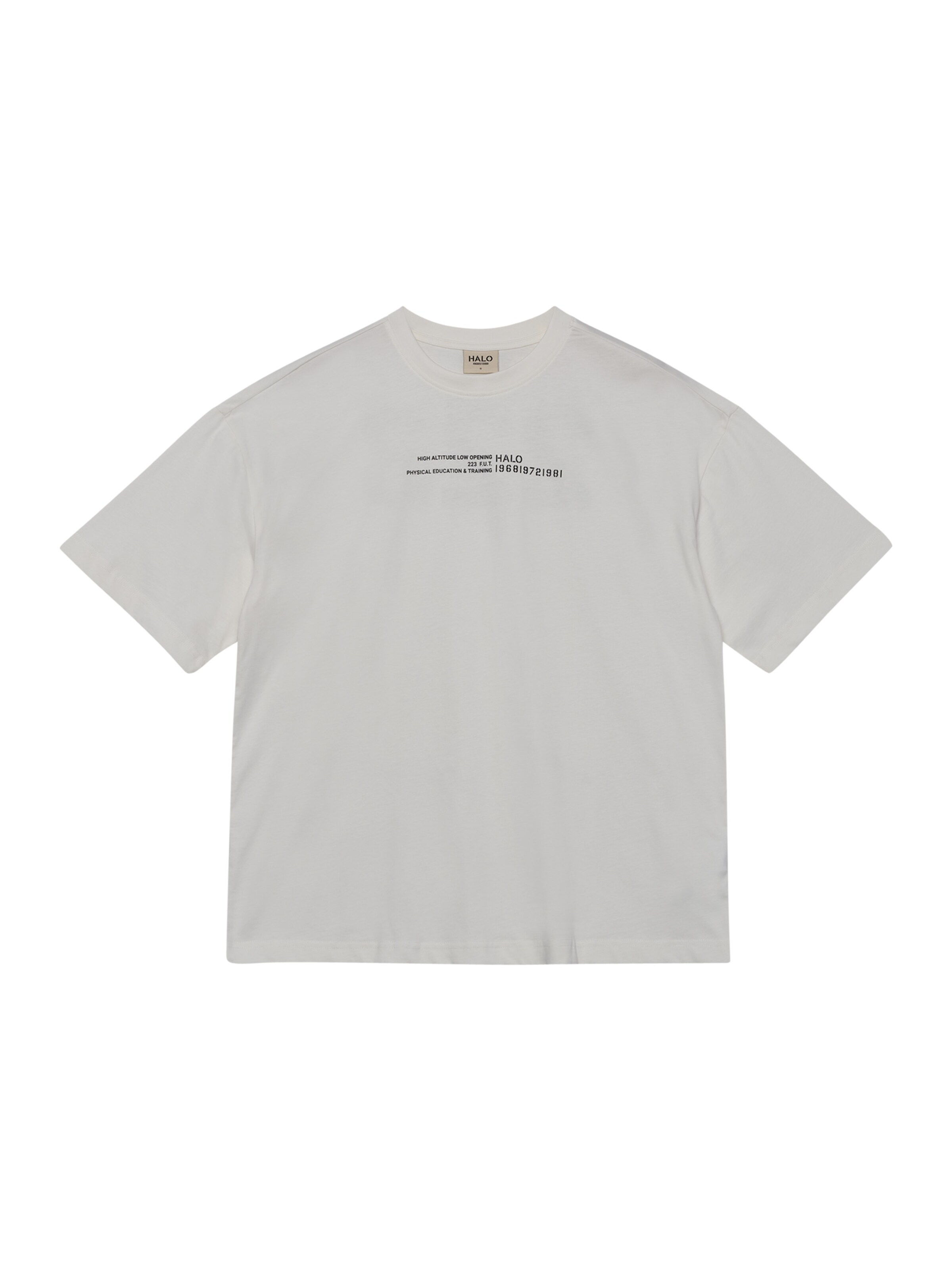 HALO Shirt in Schwarz: Vorderseite