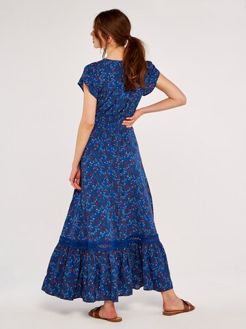 Apricot Sommerkleid in Blau