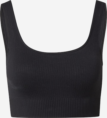 aim'n Bustier Sports-BH i sort: forside