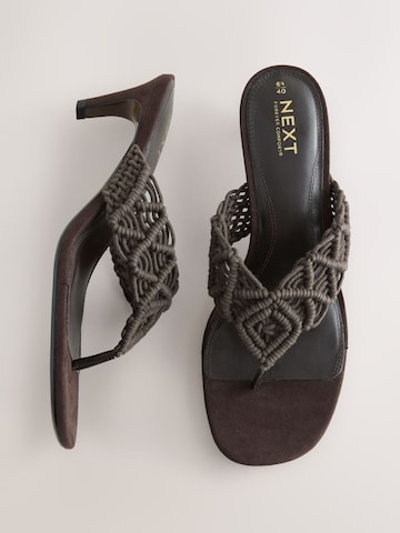 Next T-bar sandals in Brown