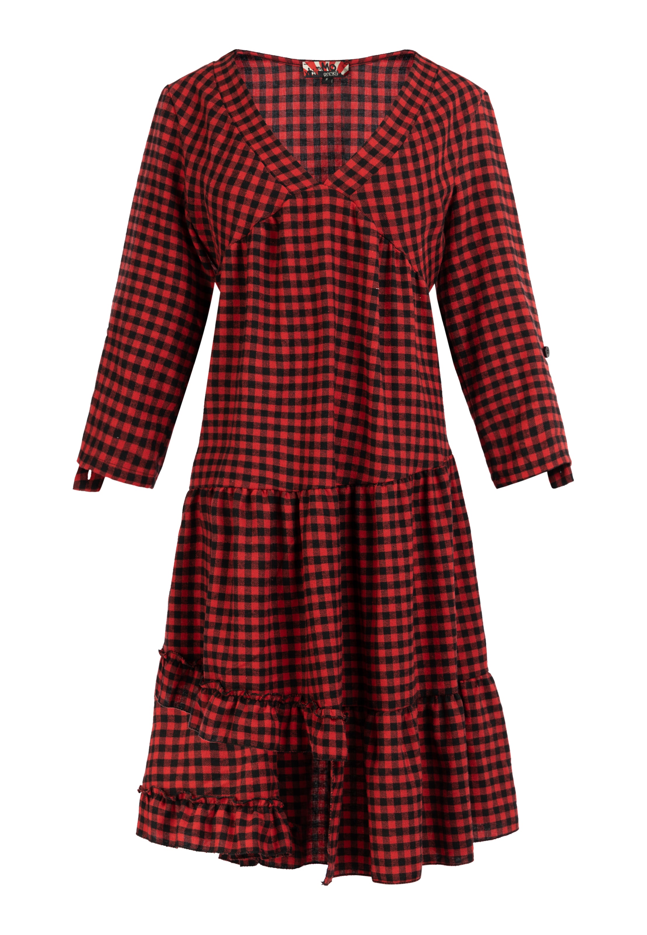 Abito 'Reiswood' myMo ROCKS di colore rosso / nero, Visualizzazione prodotti