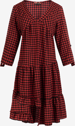 myMo ROCKS Mekko 'Reiswood' värissä punainen / musta, Tuotenäkymä