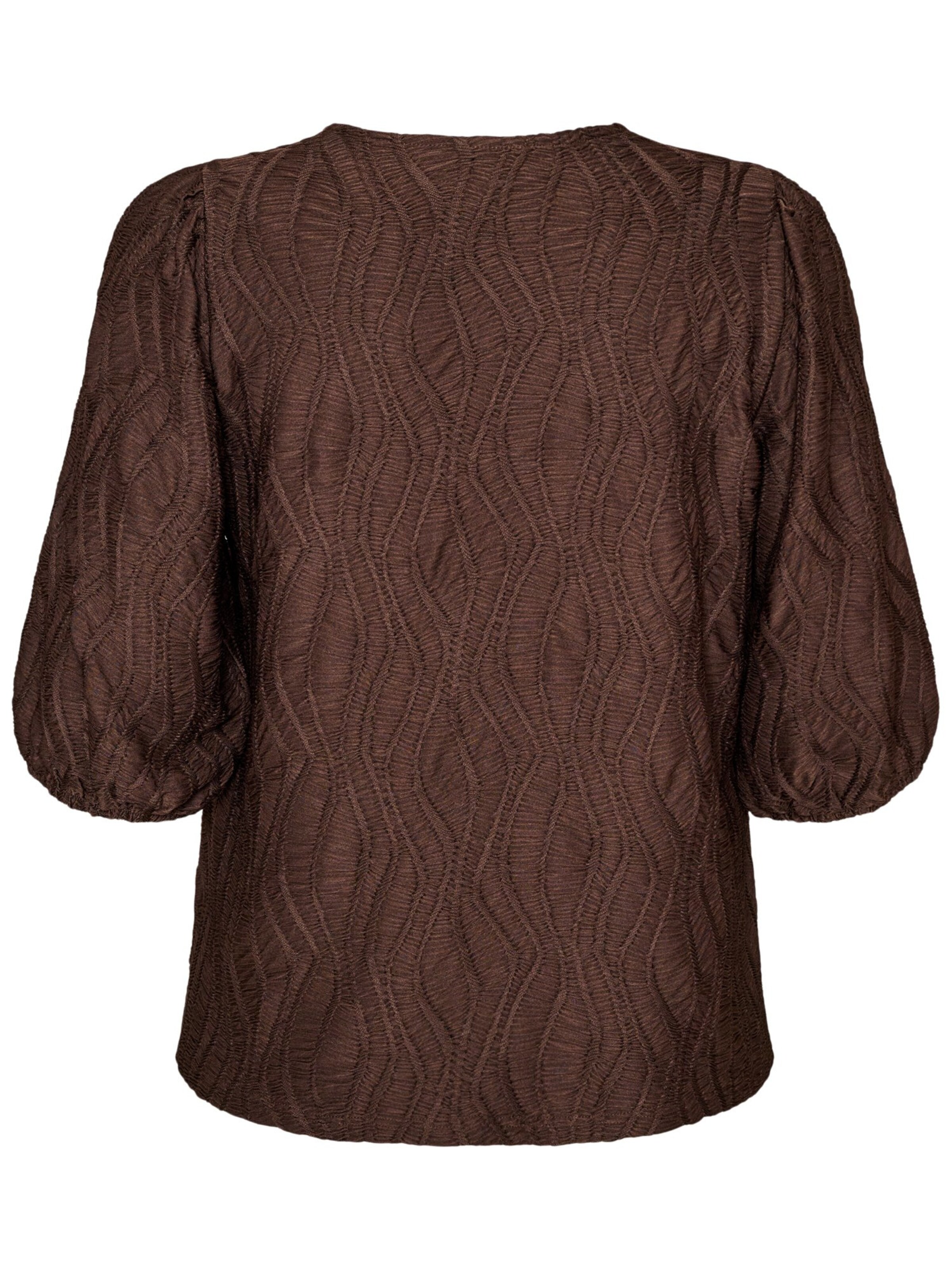 Zizzi Blouse 'ELOTUS' in Brown
