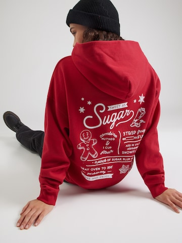 HOLLISTER Суичър в червено: отпред