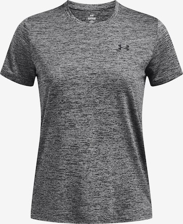 pilka UNDER ARMOUR Sportiniai marškinėliai 'Tech Twist': priekis