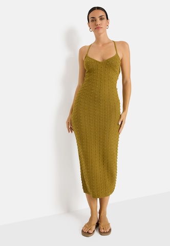 Robes en maille LSCN by LASCANA en vert : devant