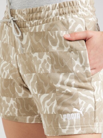 PUMA Regular Sports trousers 'Ess' in Beige