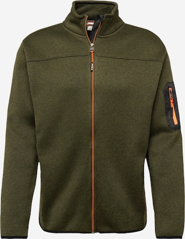 Jack's Fleece jas in Groen: voorkant