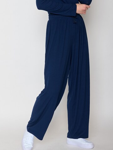 GREENBOMB Loosefit Broek in Blauw: voorkant
