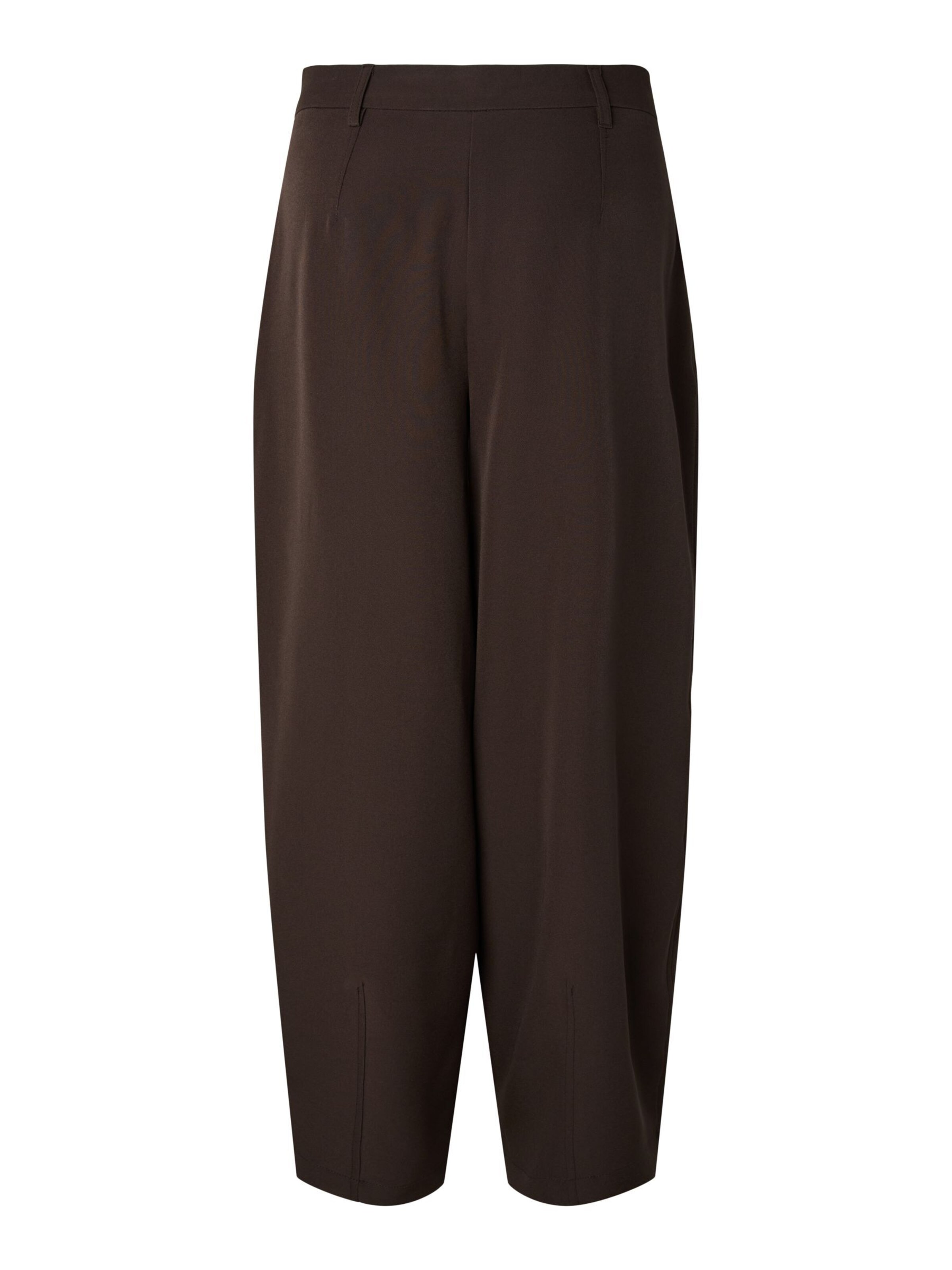 Baggy Pantaloni con pieghe 'PCOLIVIA' di PIECES in marrone