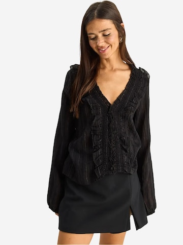 Bianco Lucci Blouse in Black