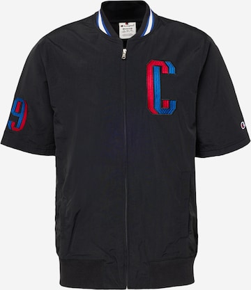 Champion Authentic Athletic Apparel Tussenjas in Zwart: voorkant