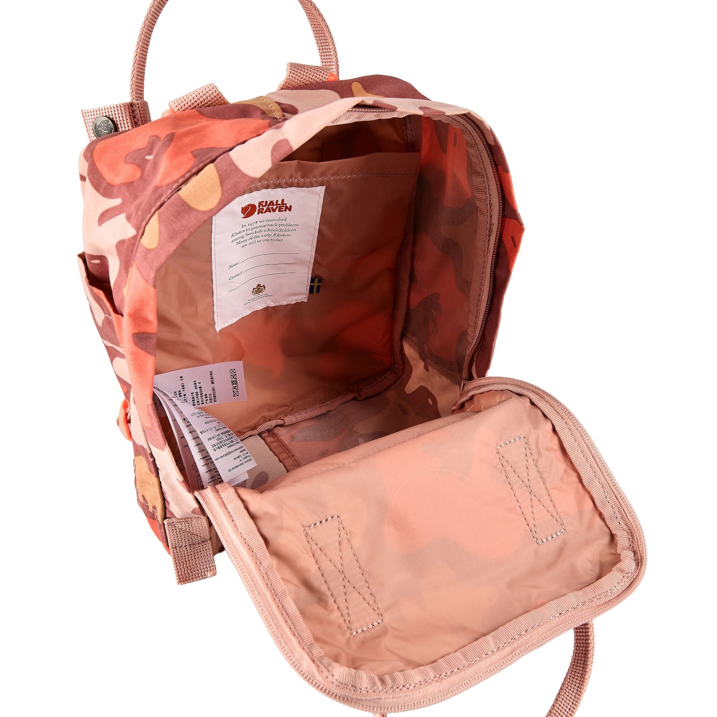 Zaino 'Kånken Graphics' di Fjällräven in arancione