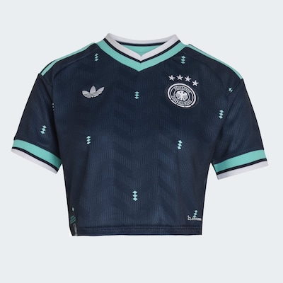 ADIDAS PERFORMANCE Maillot 'Germany 26 Away Cropped' en bleu marine / turquoise / blanc, Vue avec produit