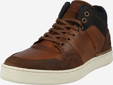 BULLBOXER High-Top Sneakers in Brown: front