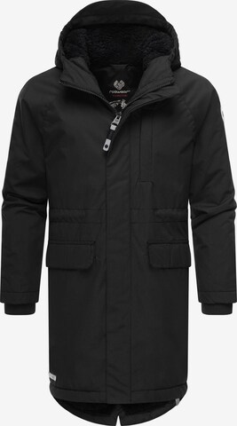 Ragwear Performance Jacket in Black: front