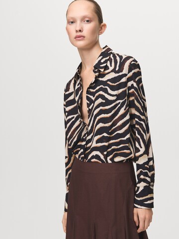 Camicia da donna di MANGO in nero: frontale