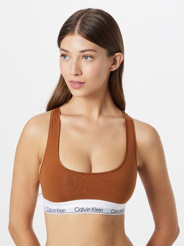 Calvin Klein Underwear Bustier BH in Beige: voorkant