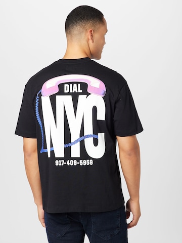 T-Shirt 'NYC' TOPMAN en noir