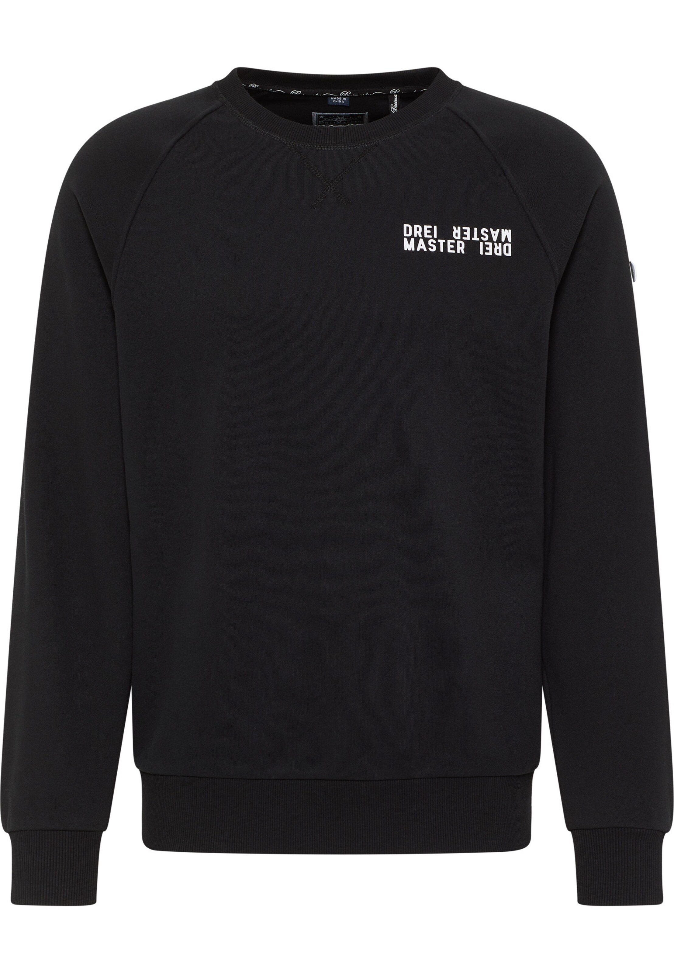 DreiMaster Maritim Mikina 'Bridgeport' - Čierna: predná strana