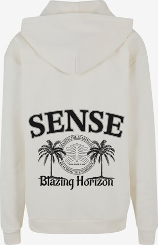 9N1M SENSE Sweatshirt 'Blazing Horizon Palm' in Wit