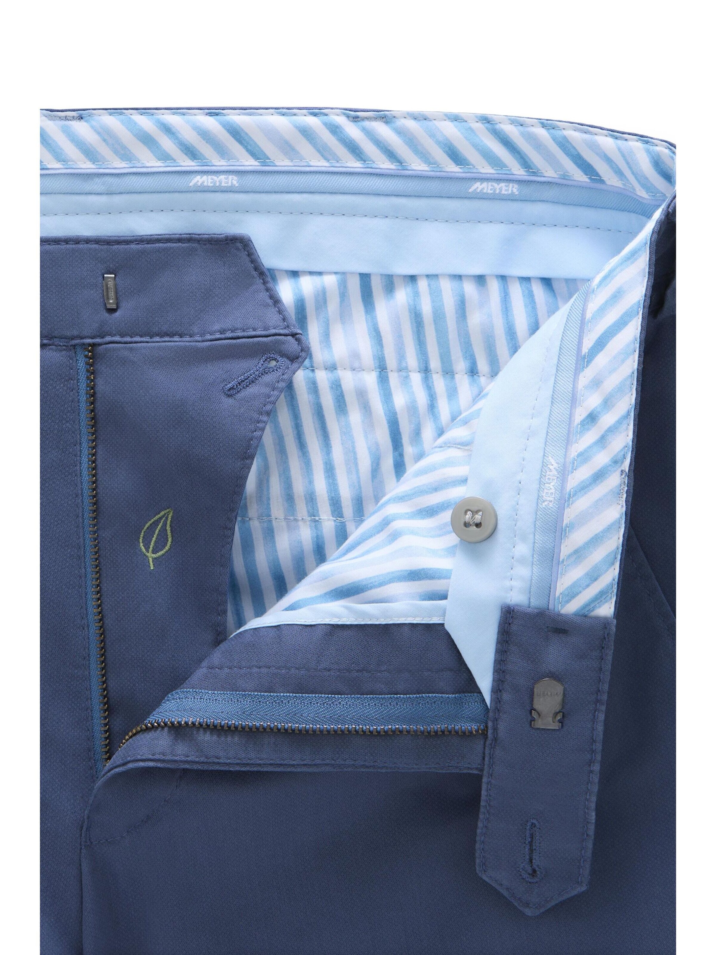 MEYER Regular Chino 'Bonn 1-5075' in Blauw