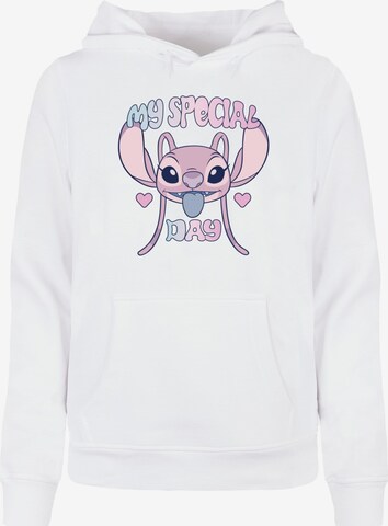 ABSOLUTE CULT Sweatshirt 'Lilo and Stitch - Special Day' in Wit: voorkant