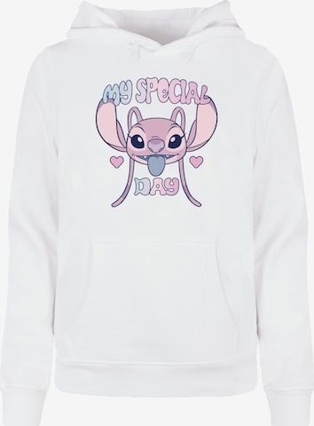 Sweat-shirt 'Lilo and Stitch - Special Day' ABSOLUTE CULT en blanc : devant
