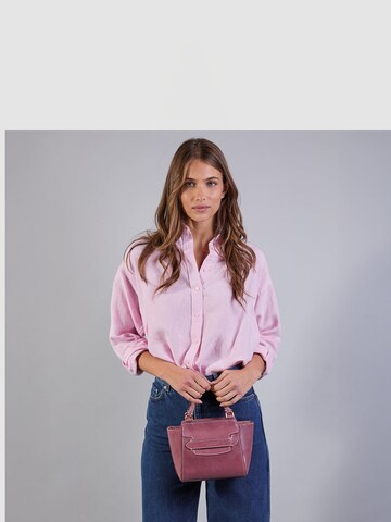 Sac bandoulière The Bridge en rose : devant