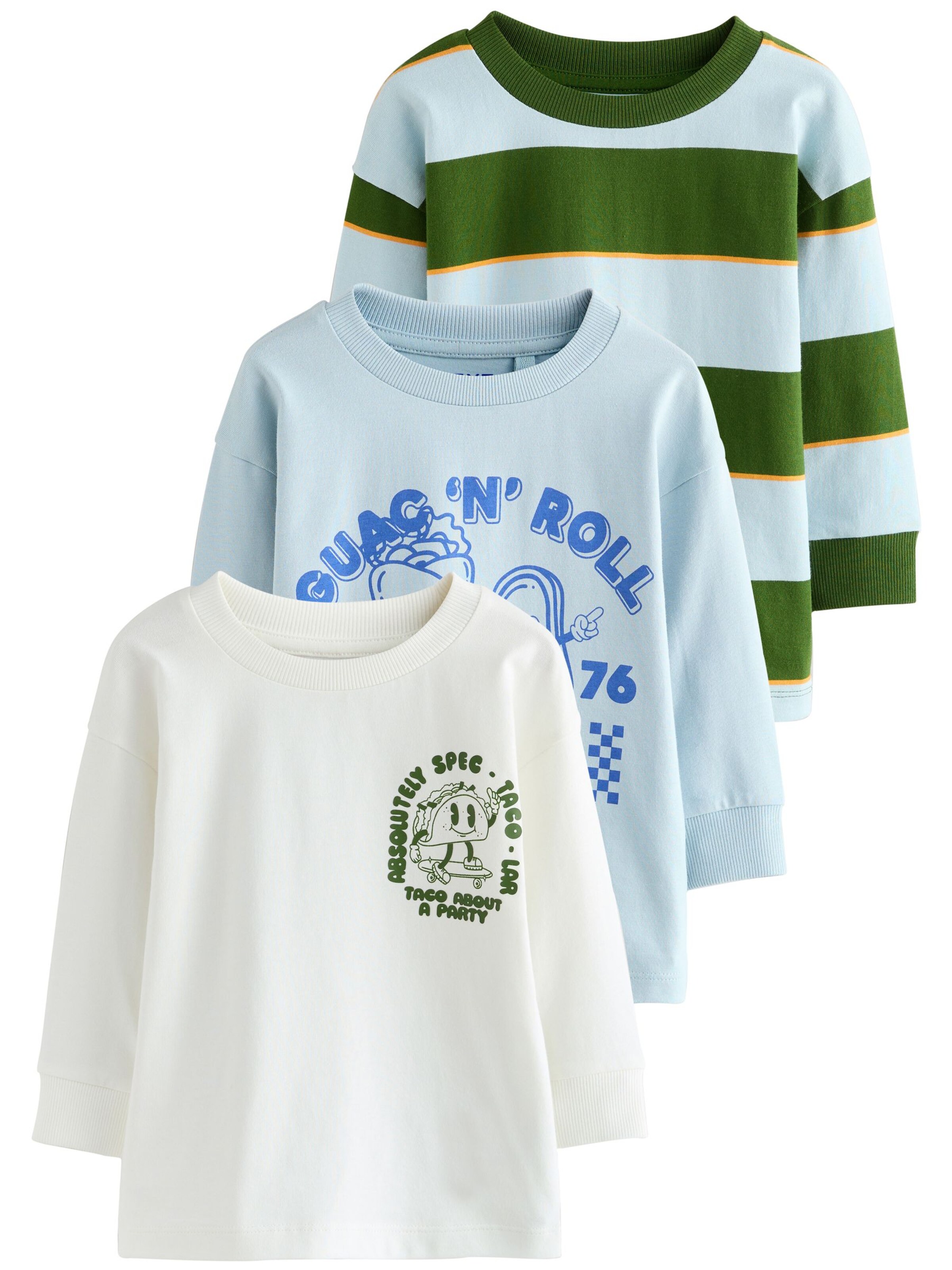 Next Shirt in Blau: Vorderseite