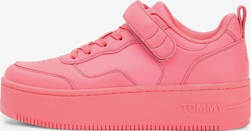 Baskets basses 'Hook And Loop' Tommy Jeans en rose : devant