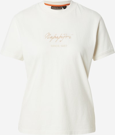 Marškinėliai 'S-BARYTE' iš NAPAPIJRI, spalva – smėlio spalva / natūrali balta, Prekių apžvalga