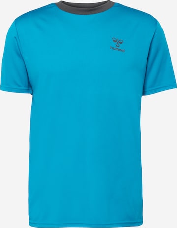 T-Shirt fonctionnel 'STALTIC' Hummel en bleu : devant