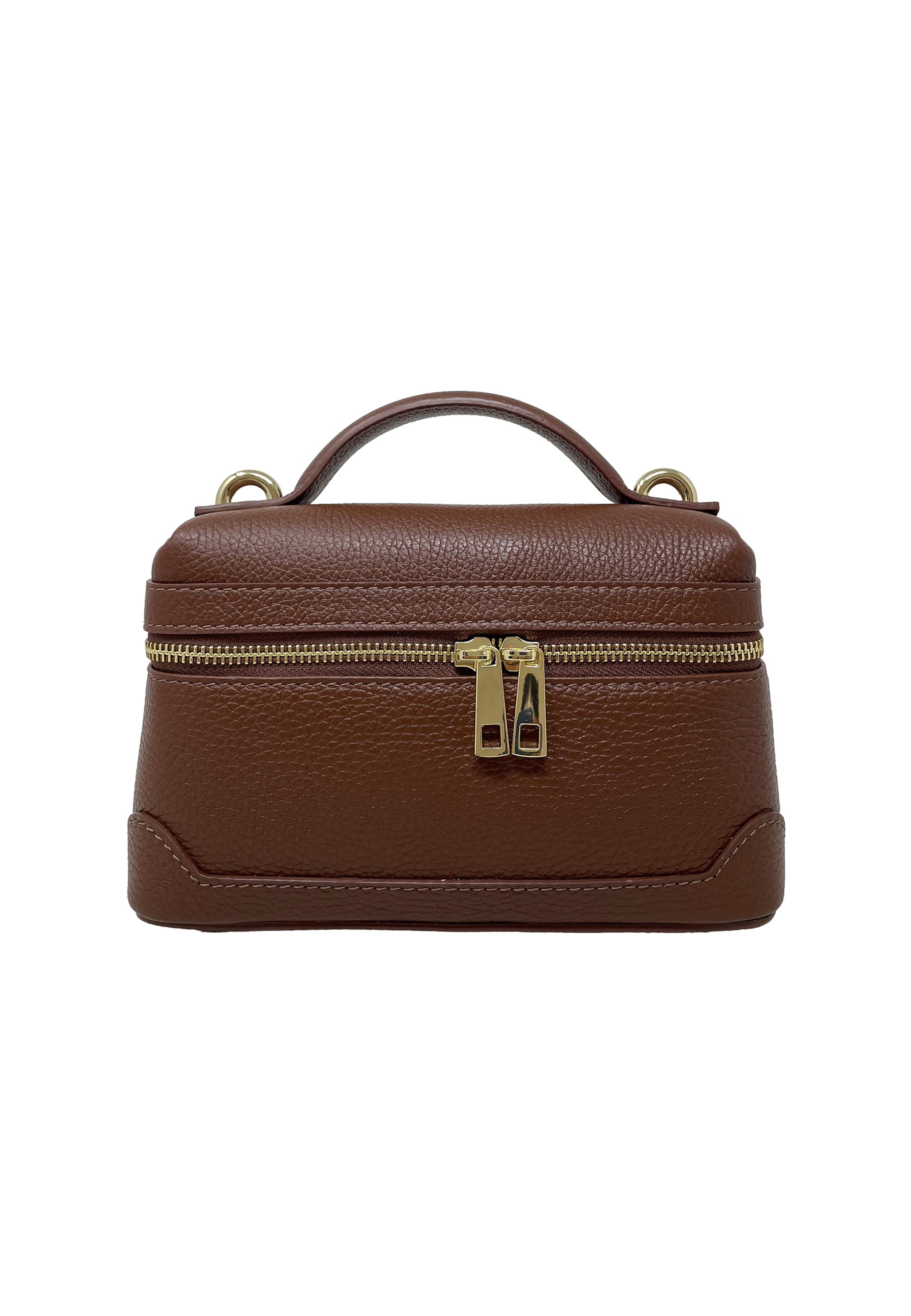 CHICCA BORSE Handtas in Bruin: voorkant