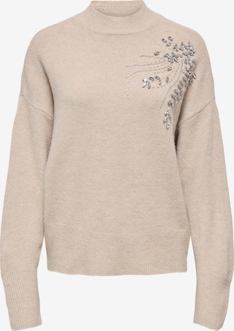 Pull-over 'ONLRiva' ONLY en beige : devant