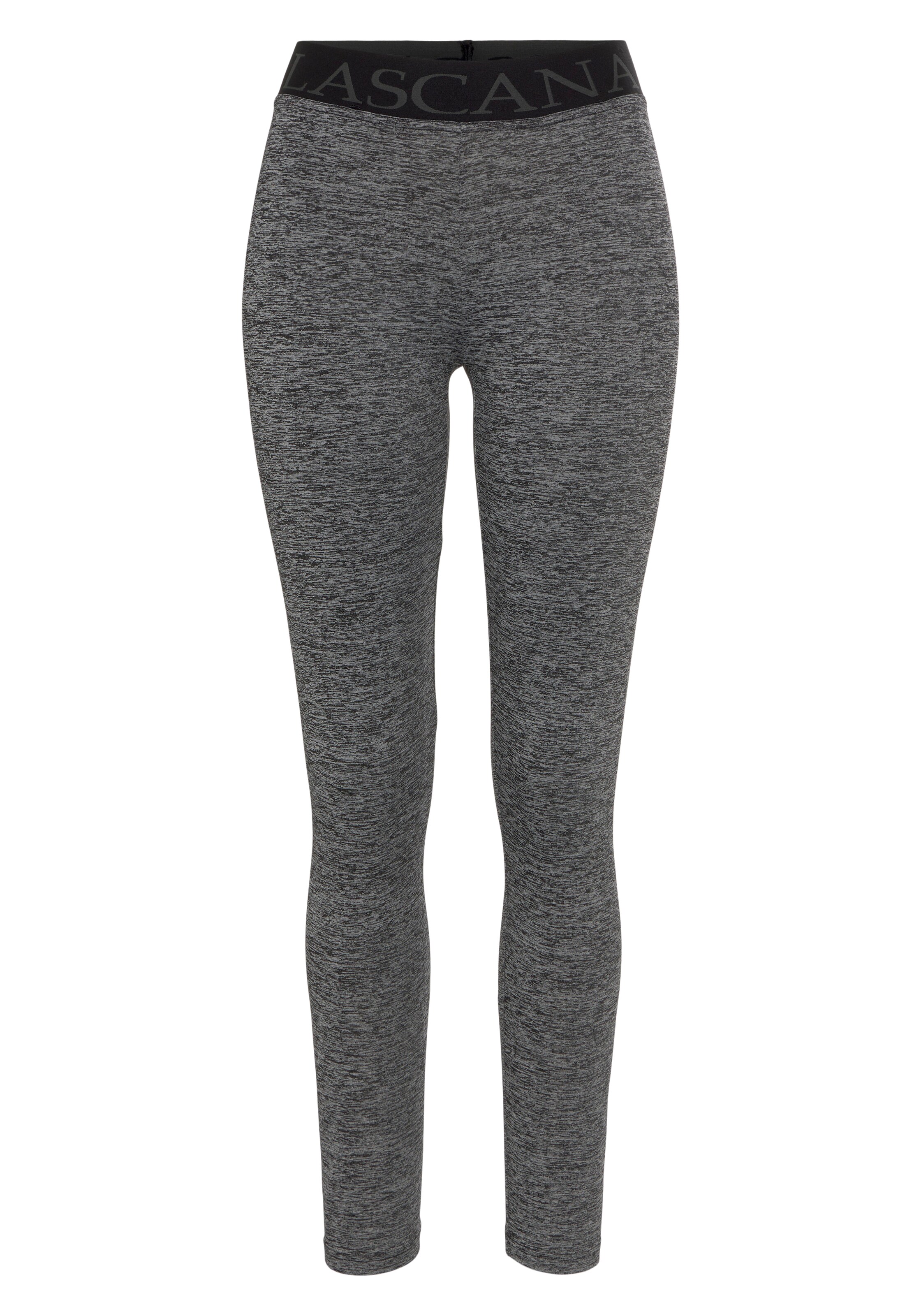 LASCANA ACTIVE Skinny Workout Pants in Grey: front