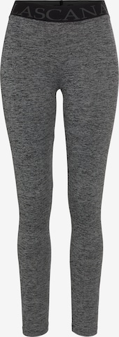 LASCANA ACTIVE Skinny Workout Pants in Grey: front