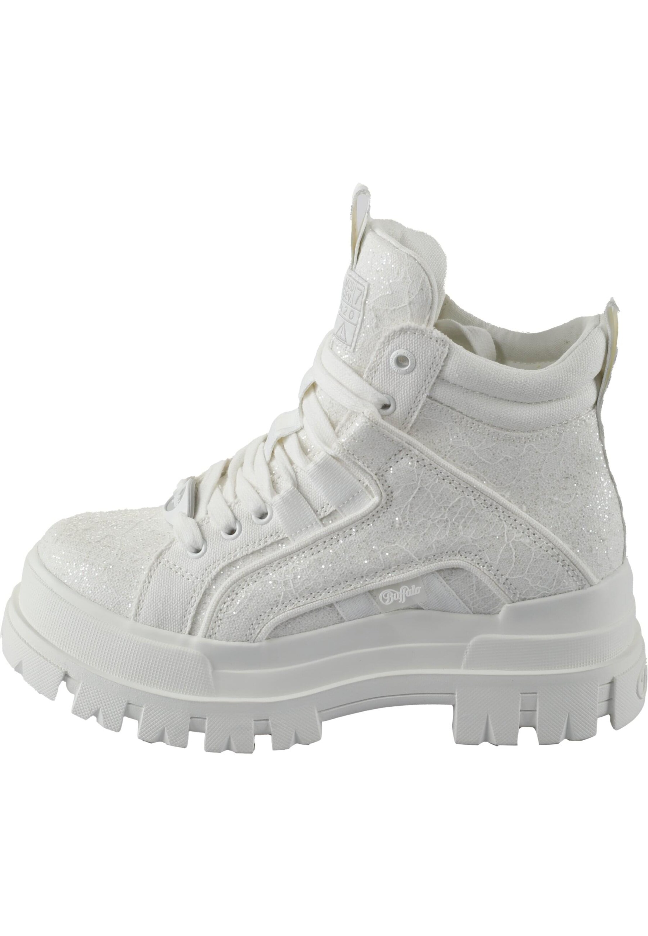 BUFFALO Veterlaarsjes 'Aspha' in Wit: voorkant